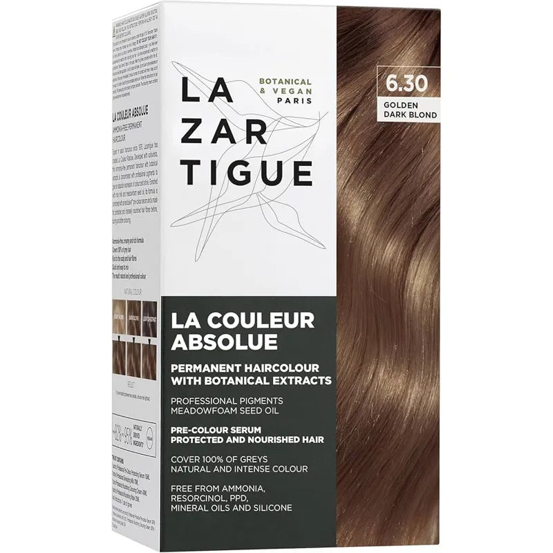 Lazartigue Tinte Natural 6.30 Rubio Dorado Oscuro Kit